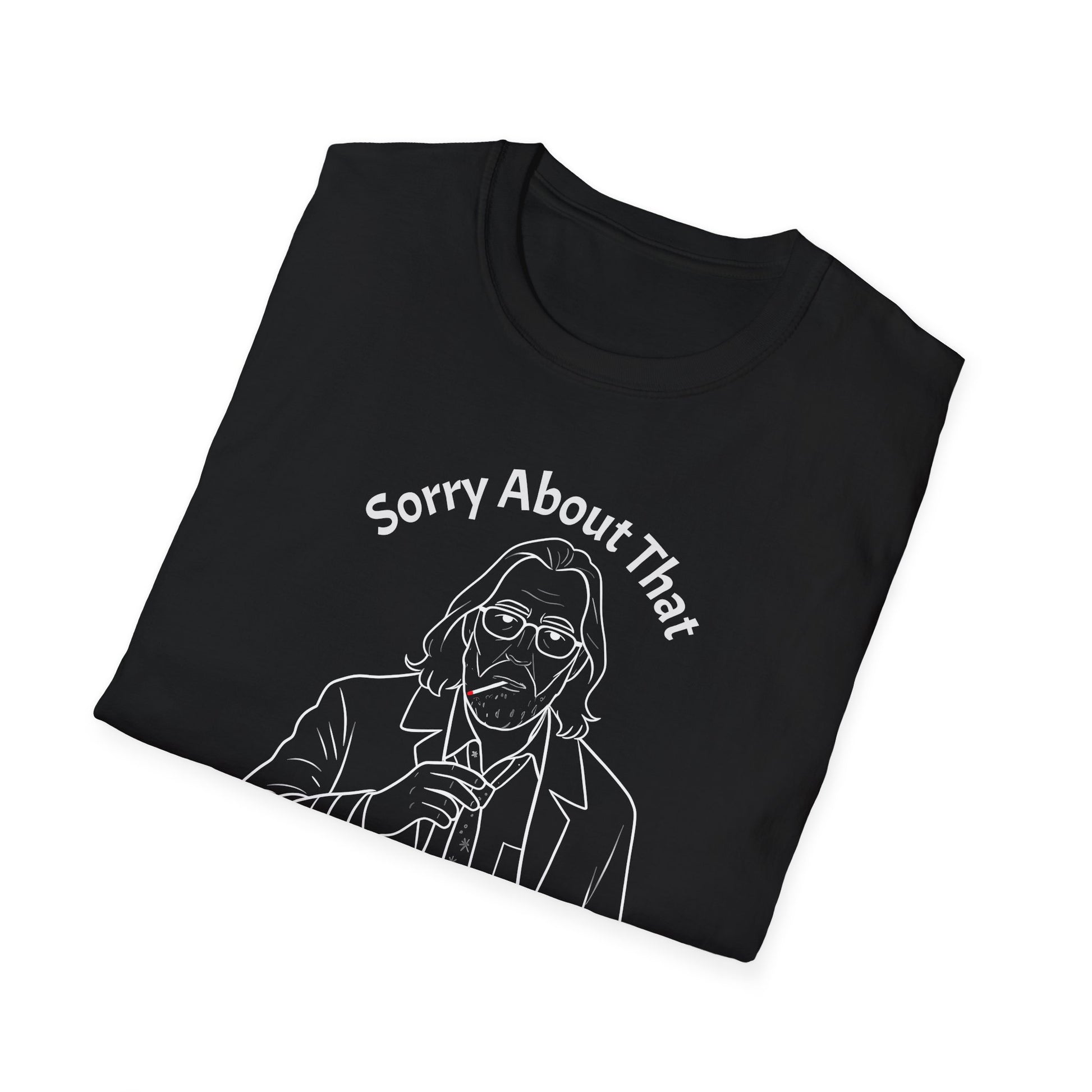 Gary Oldman AS Jackson Lamb TV Show Line Drawing Unisex T-Shirt - Sorry About That It Lingered Printify