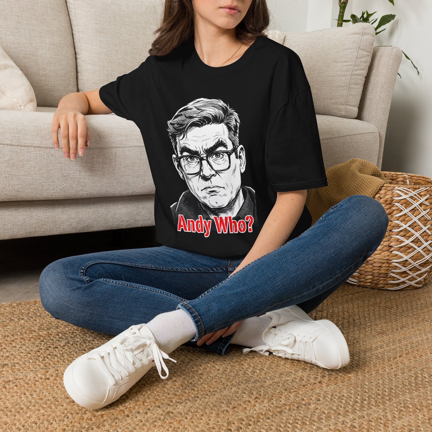 Andy Who? Political Satire T-Shirt - Andy Burnham Labour Leadership Jab | Anti-Starmer Funny Gift Printify