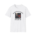  t-shirt with graphic design.RIP UK Economy 'Rachel From Accounts Fixed It' Funny Political Satire T-Shirt