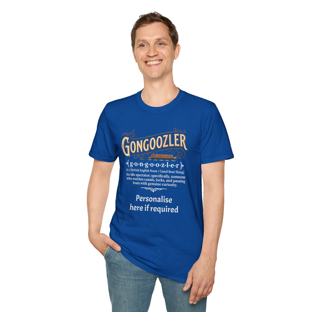 Gongoozler Definition T-Shirt — Vintage  Canal Watching Tee (Personalise Option) Printify