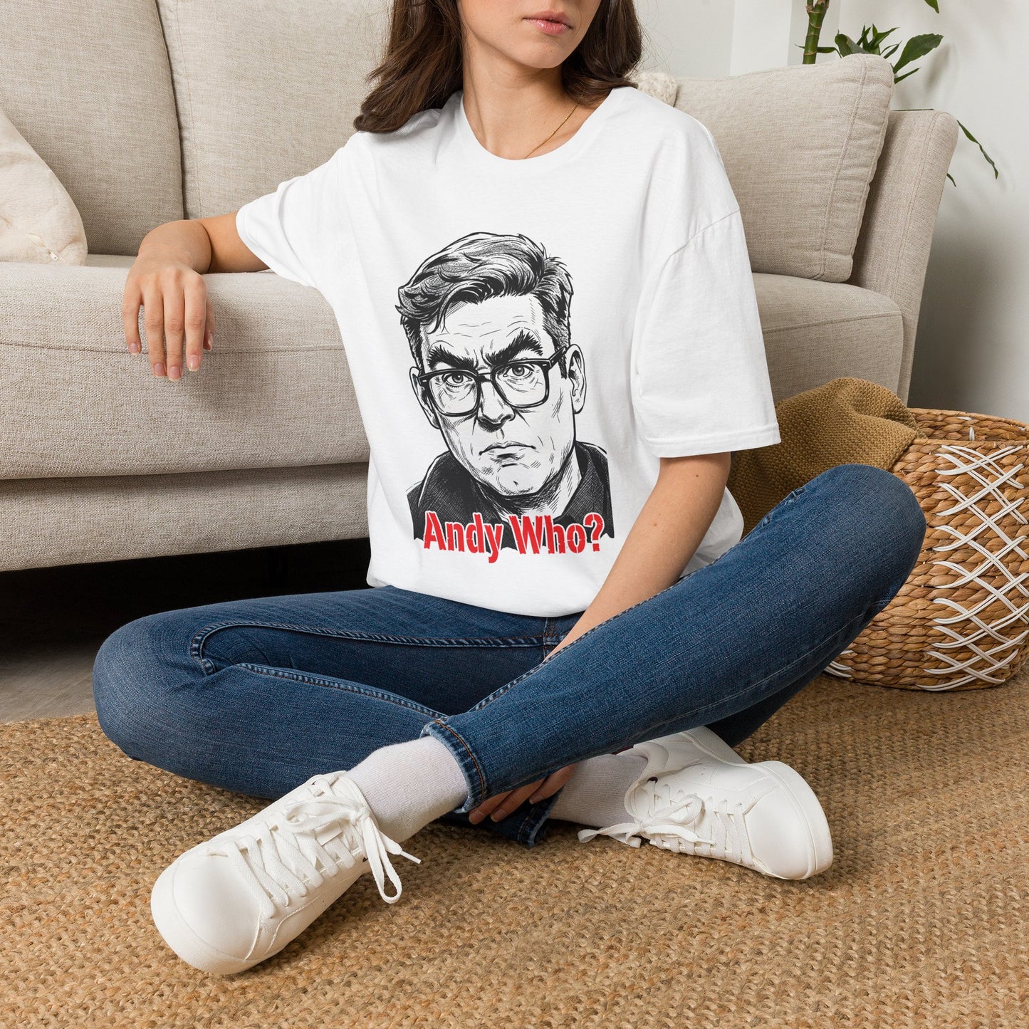 Andy Who? Political Satire T-Shirt - Andy Burnham Labour Leadership Jab | Anti-Starmer Funny Gift Printify