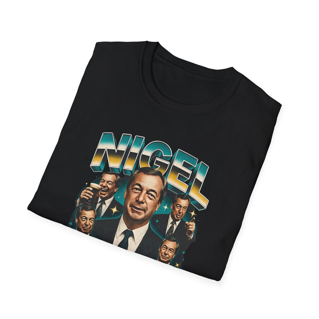 Nigel The Untameable T-Shirt | Reform UK Satire | Fat Boris Political Collection 