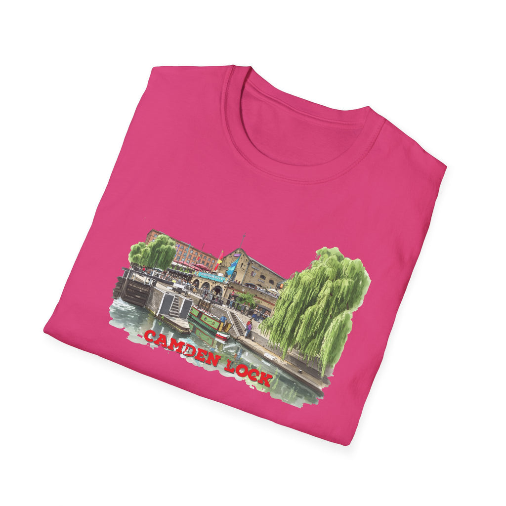 Camden  Lock  london T-Shirt —  Famous Regent Canal Side  Illustration Tee
