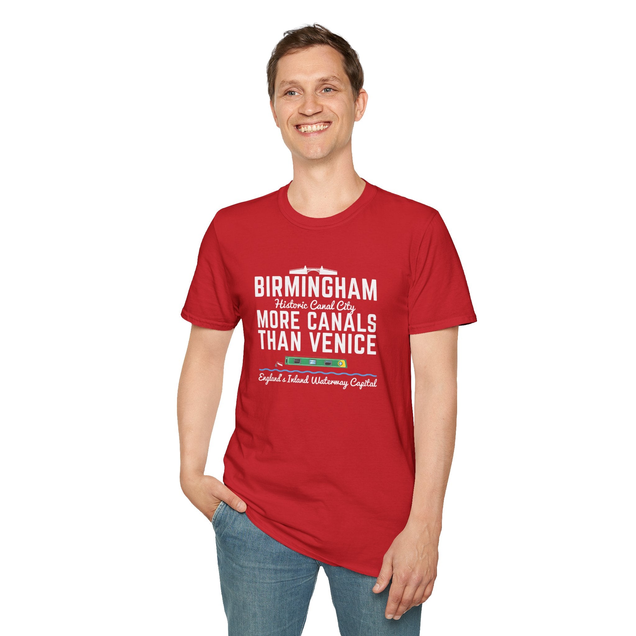Fat Boris Store: Historic Birmingham "More Canals Than Venice" T-Shirt