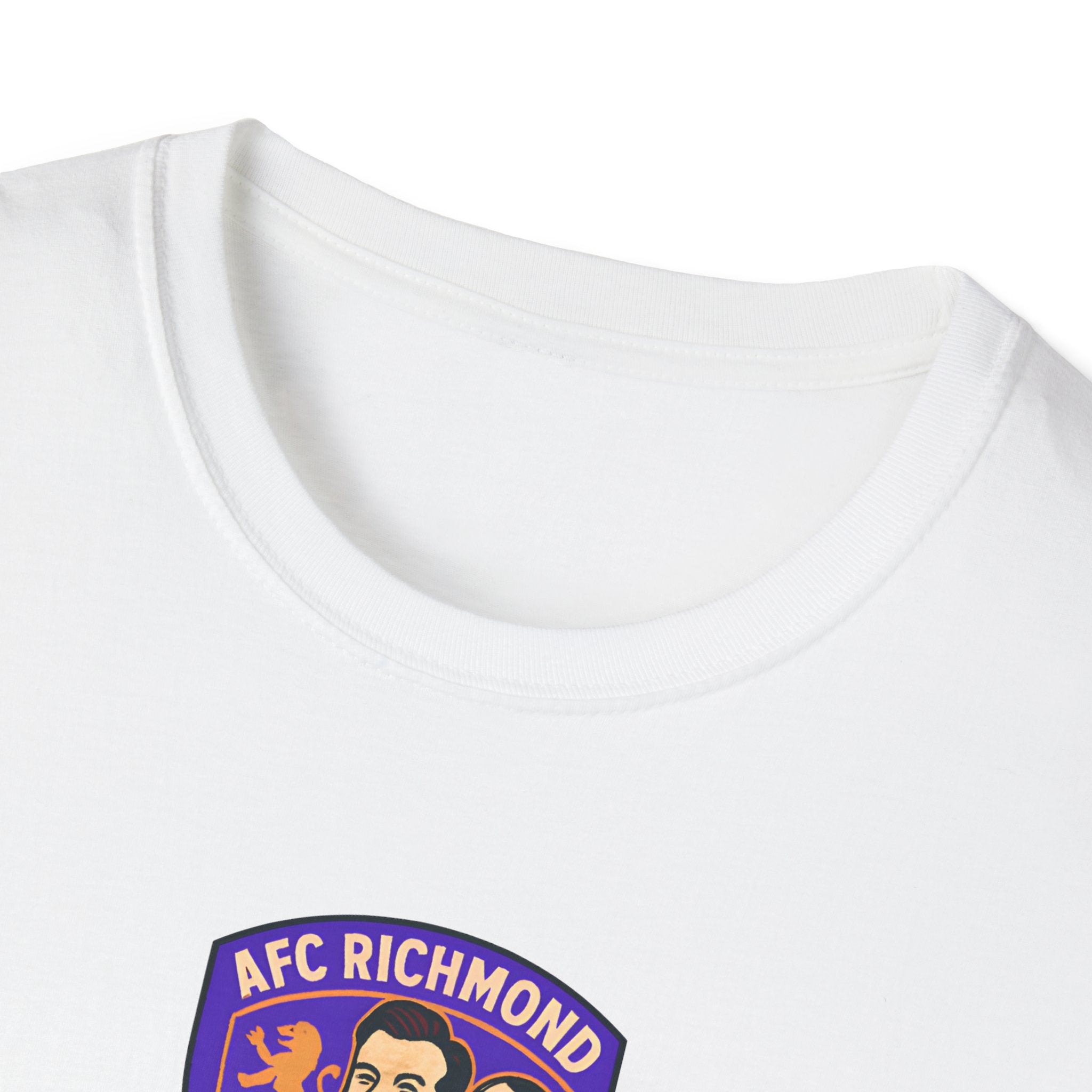 White t-shirt with AFC Richmond logo on a white background