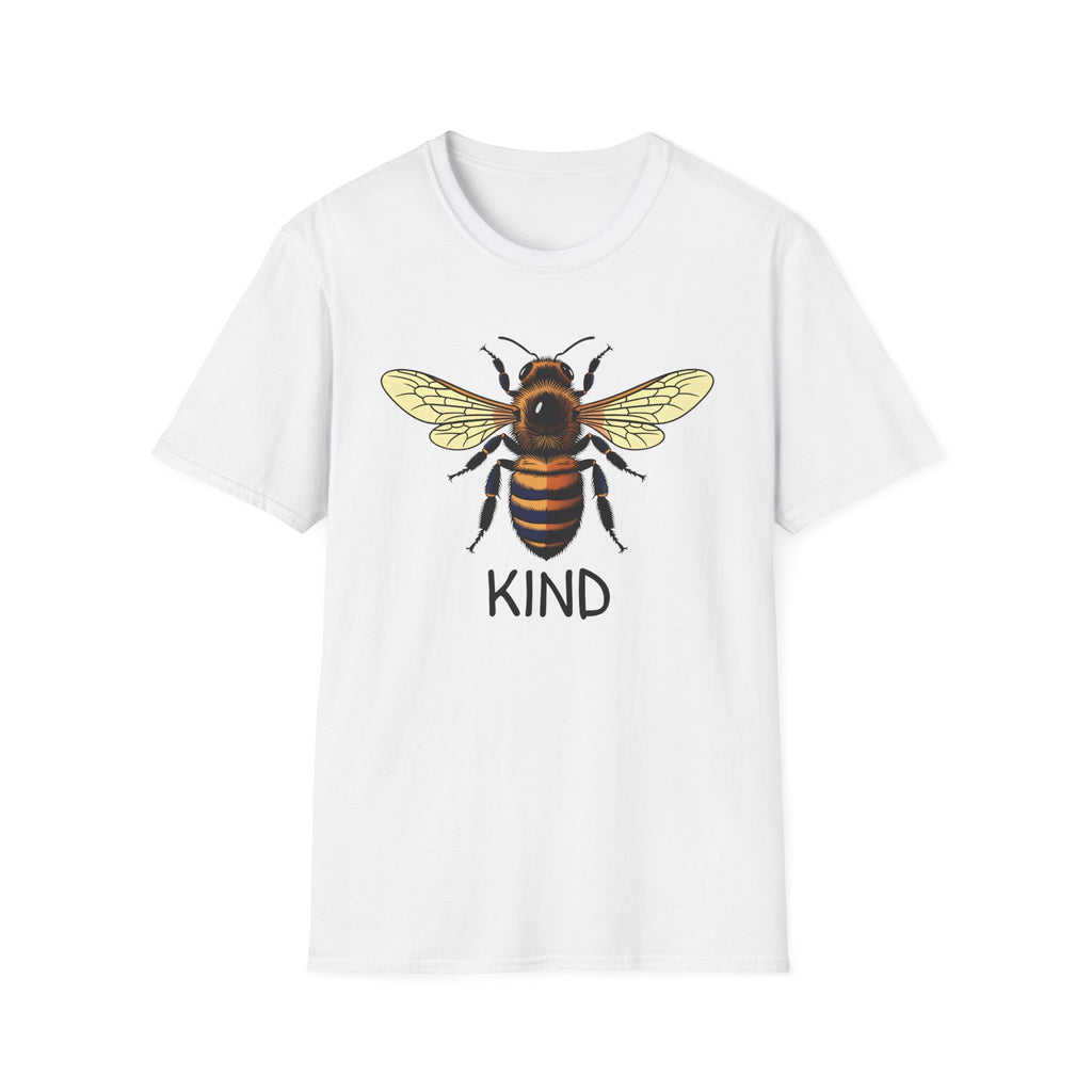 Bee Graphic T-Shirt — "Kind" Eco-Friendly Bee Tee for Nature Lovers Printify