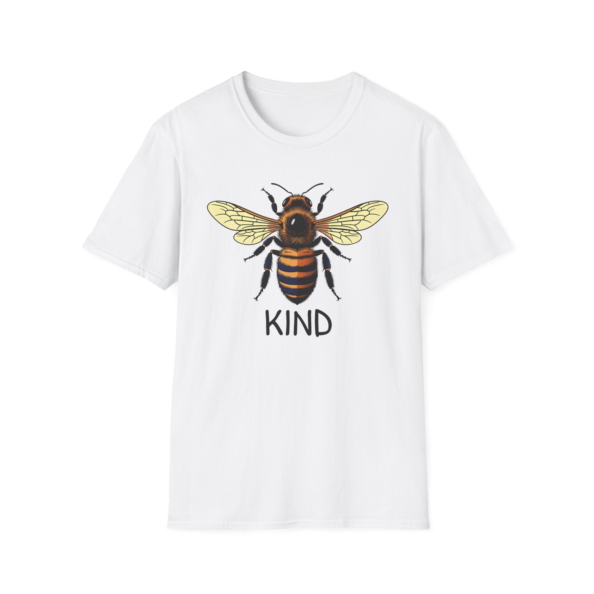 Bee Graphic T-Shirt — "Kind" Eco-Friendly Bee Tee for Nature Lovers Printify