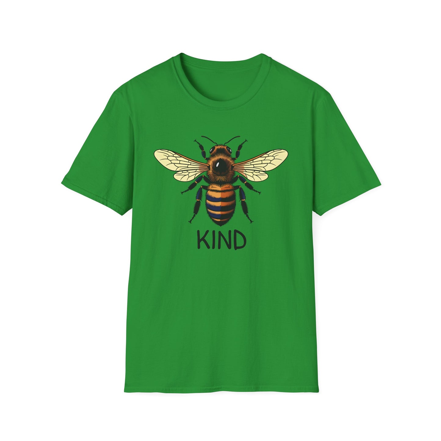 Bee Graphic T-Shirt — "Kind" Eco-Friendly Bee Tee for Nature Lovers Printify