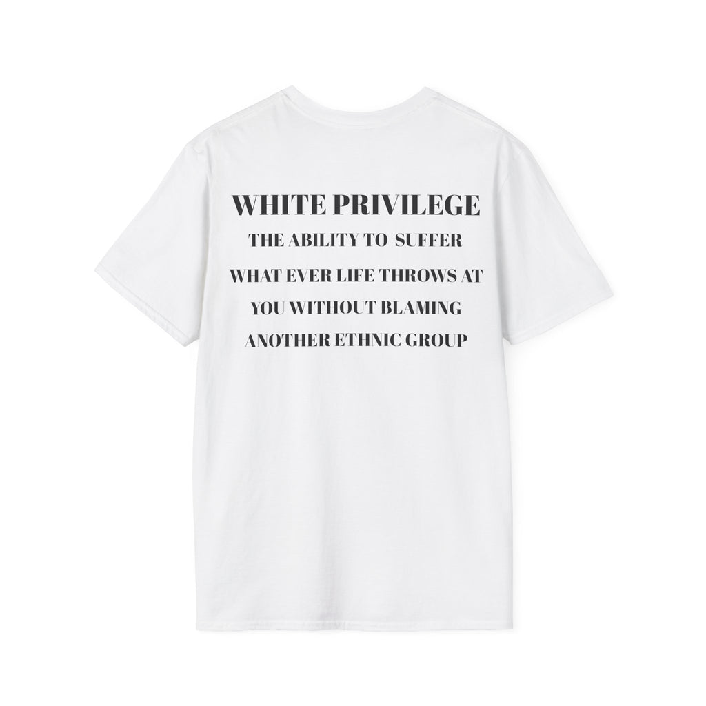 White Privilege Awareness Unisex Softstyle Tee, Social Justice Shirt, Activist