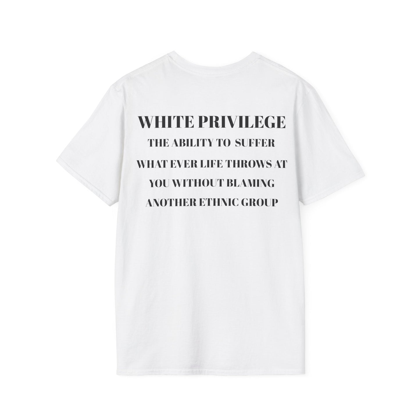 White Privilege Awareness Unisex Softstyle Tee, Social Justice Shirt, Activist Printify