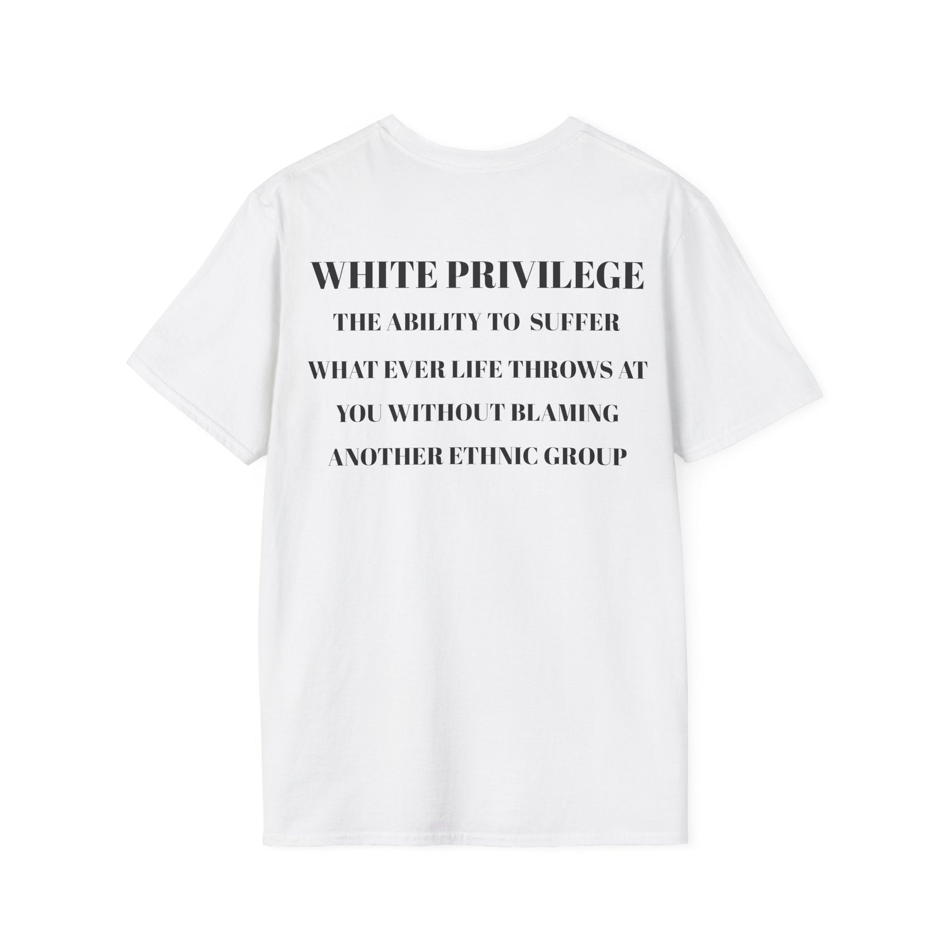 White Privilege Awareness Unisex Softstyle Tee, Social Justice Shirt, Activist Printify