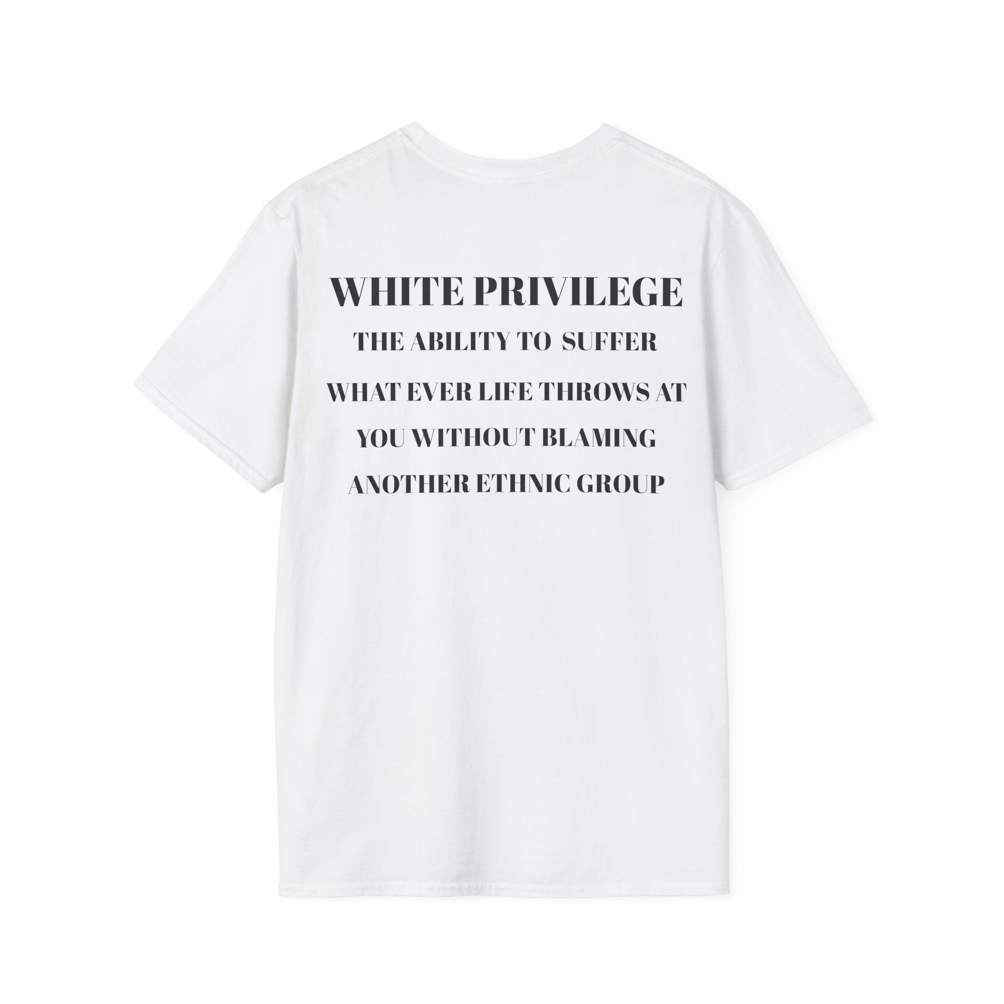White Privilege Awareness Unisex Softstyle Tee, Social Justice Shirt, Activist