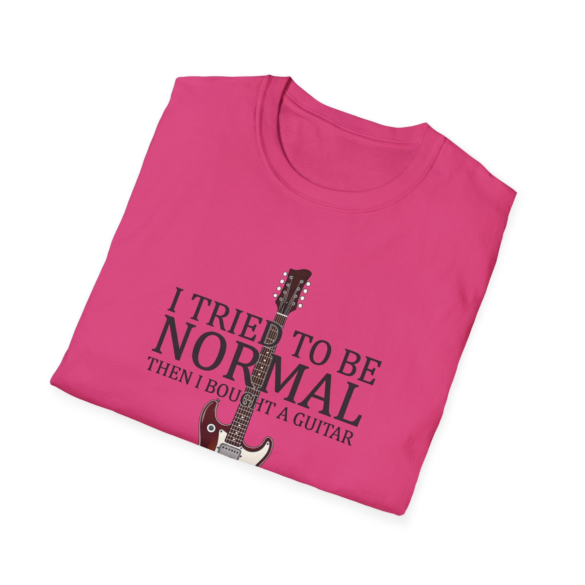 "I Tried To Be Normal..." Funny Guitar T-Shirt - Premium Cotton Tee