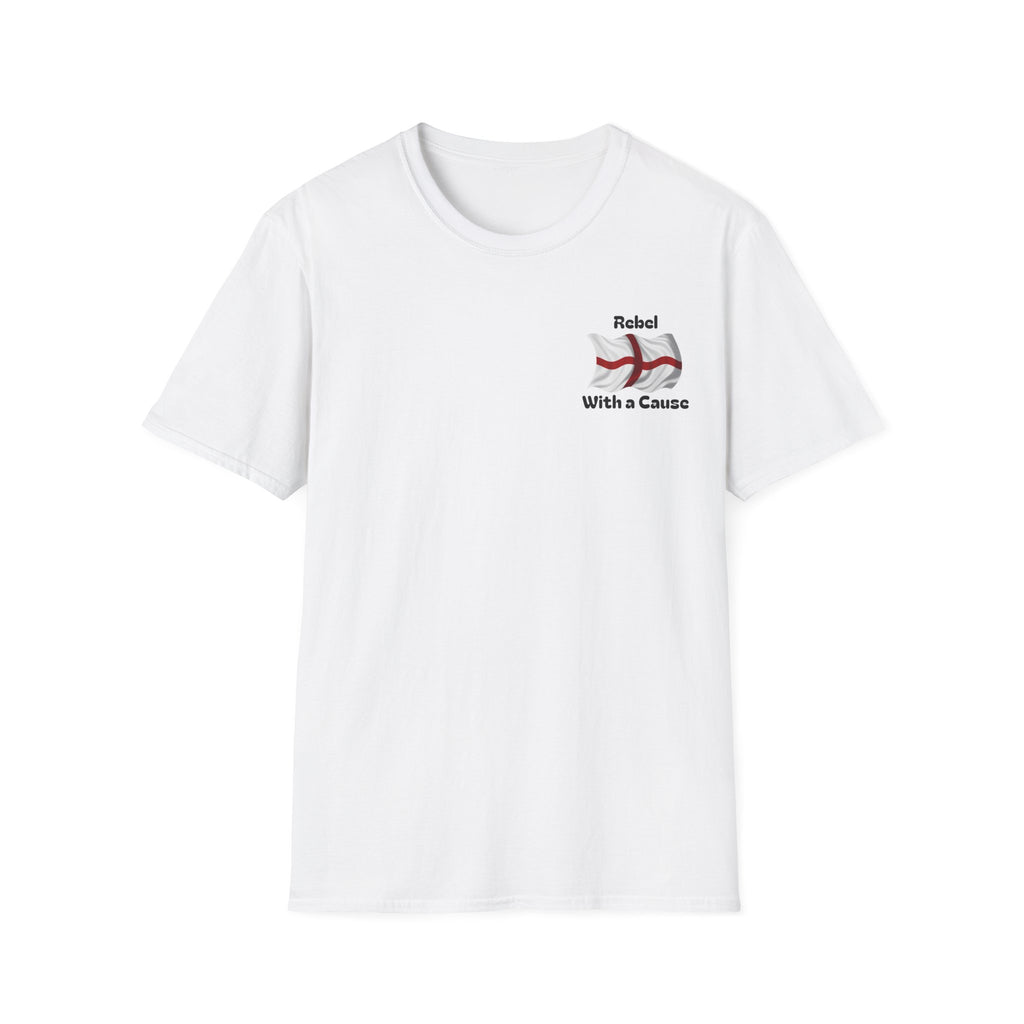 Rebel With a Cause Pocket T-Shirt — Saint George Flag Graphic