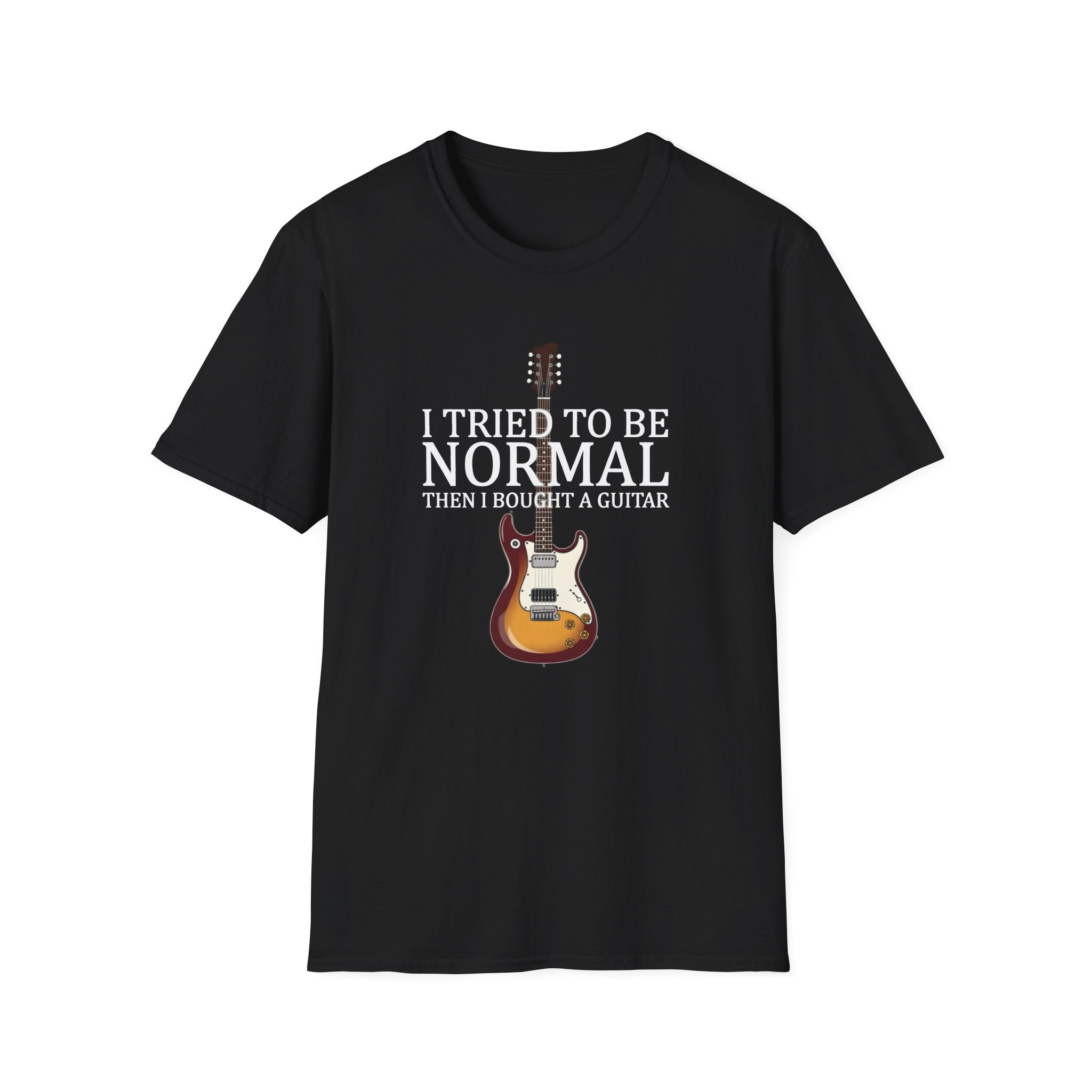 "I Tried To Be Normal..." Funny Guitar T-Shirt - Premium Cotton Tee