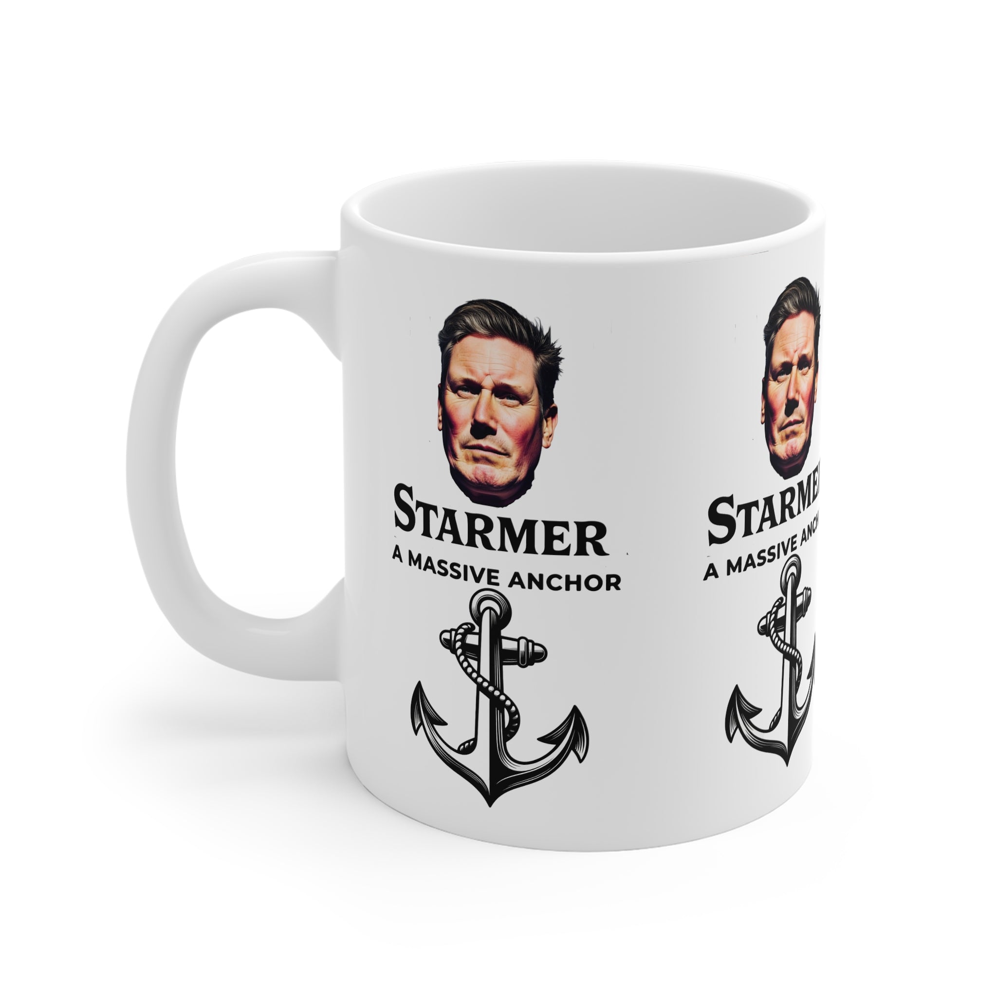 keir starmer massive anchor political satire 11oz white mug fat boris collection