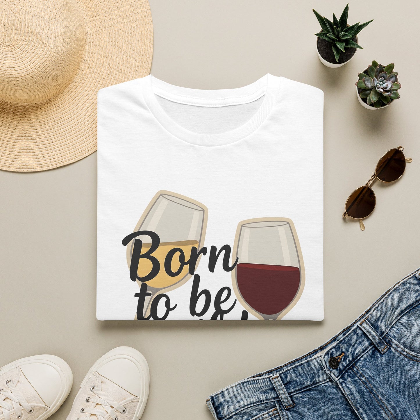 Born to Be Wild But Only Until 9pm or So Wine T-Shirt | Gildan Softstyle Printify