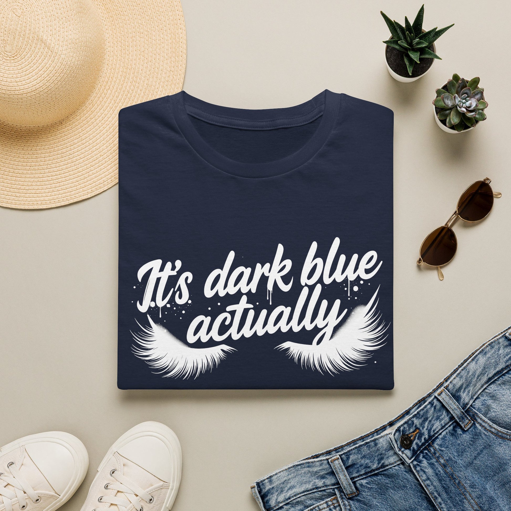 It’s Dark Blue Actually T-Shirt – Andy Burnham Eyelashes Reply to Kemi Badenoch