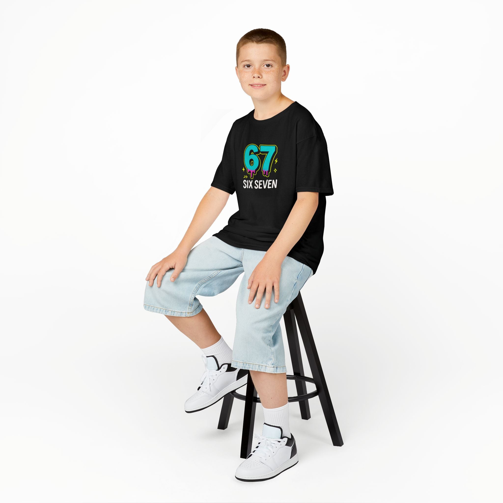 Kids Tee, Six Seven Meme Numeric Joke, Children's Shirt, Funny Math Gift, School