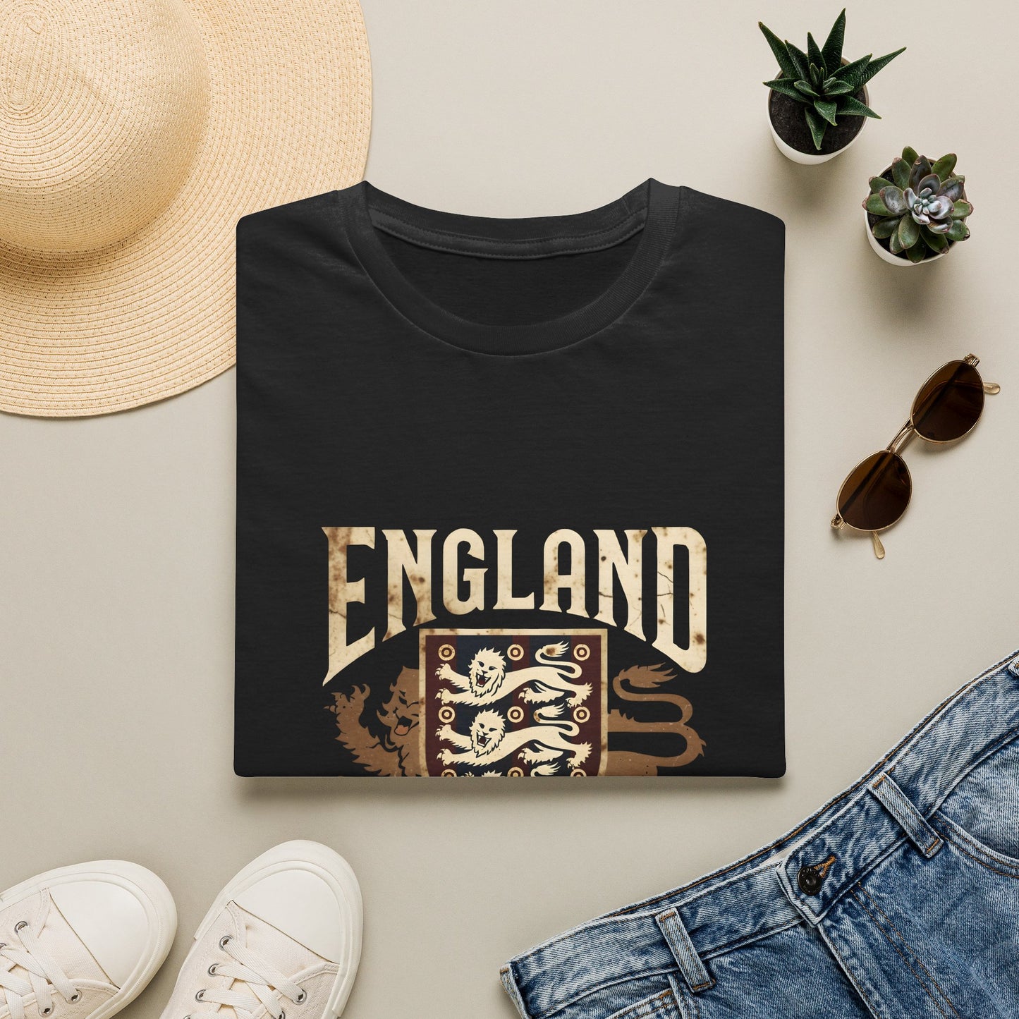 England Bottled It T-Shirt — Vintage Three Lions Football Fan Tee Printify
