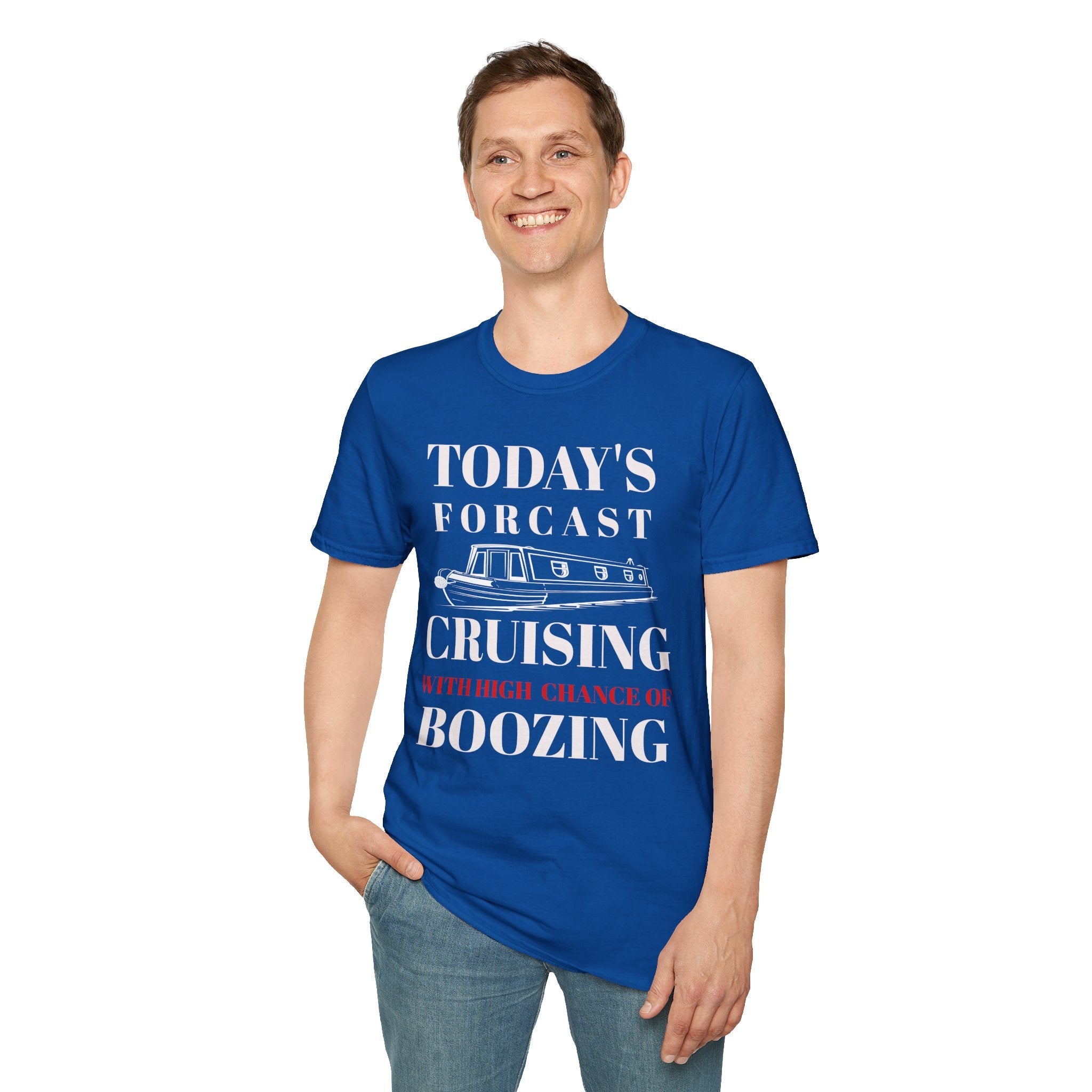 Cruising With High Chance of Boozing T-Shirt Printify