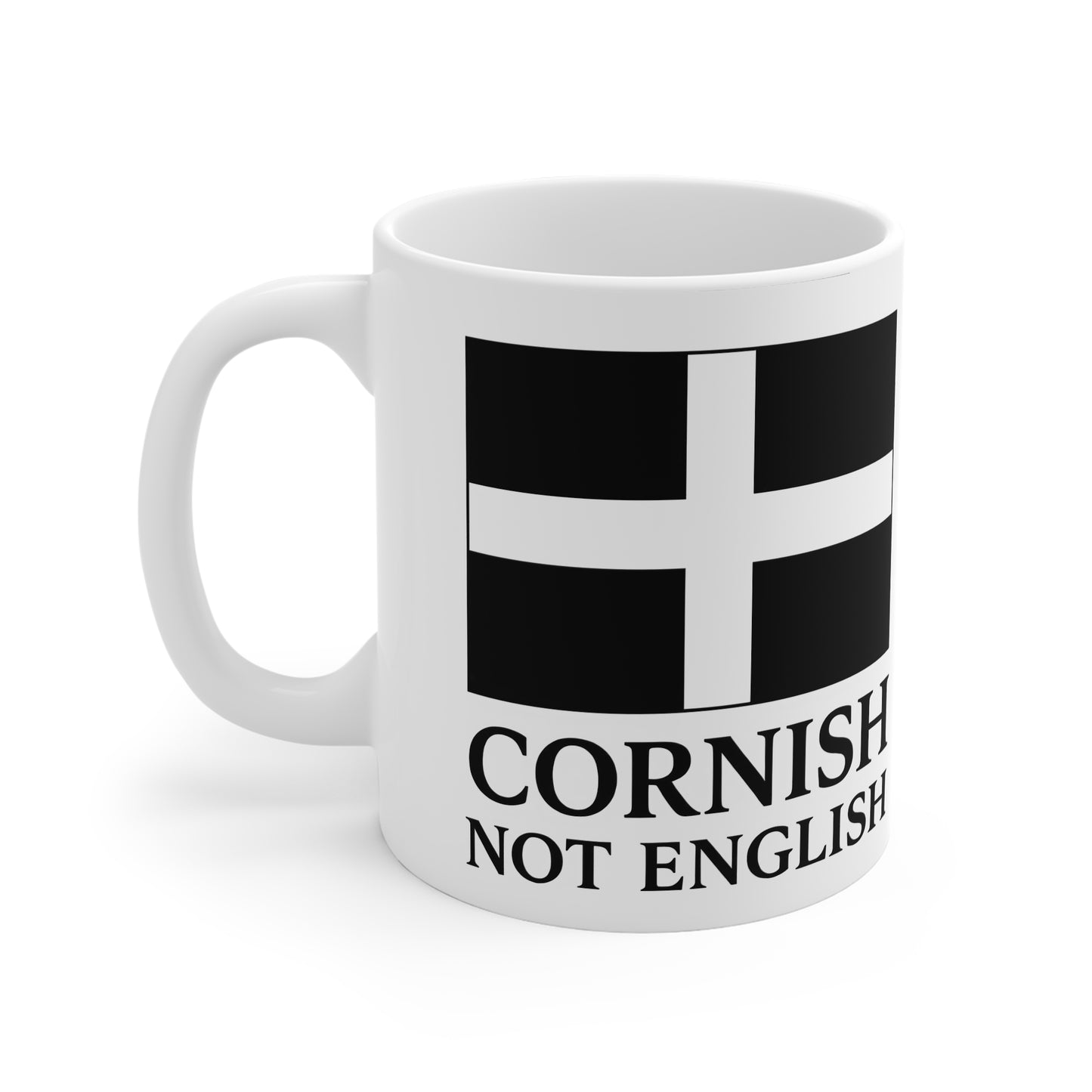 Cornish Not English Mug — Cornish Flag Coffee Cup, Cornwall Pride Gift Printify