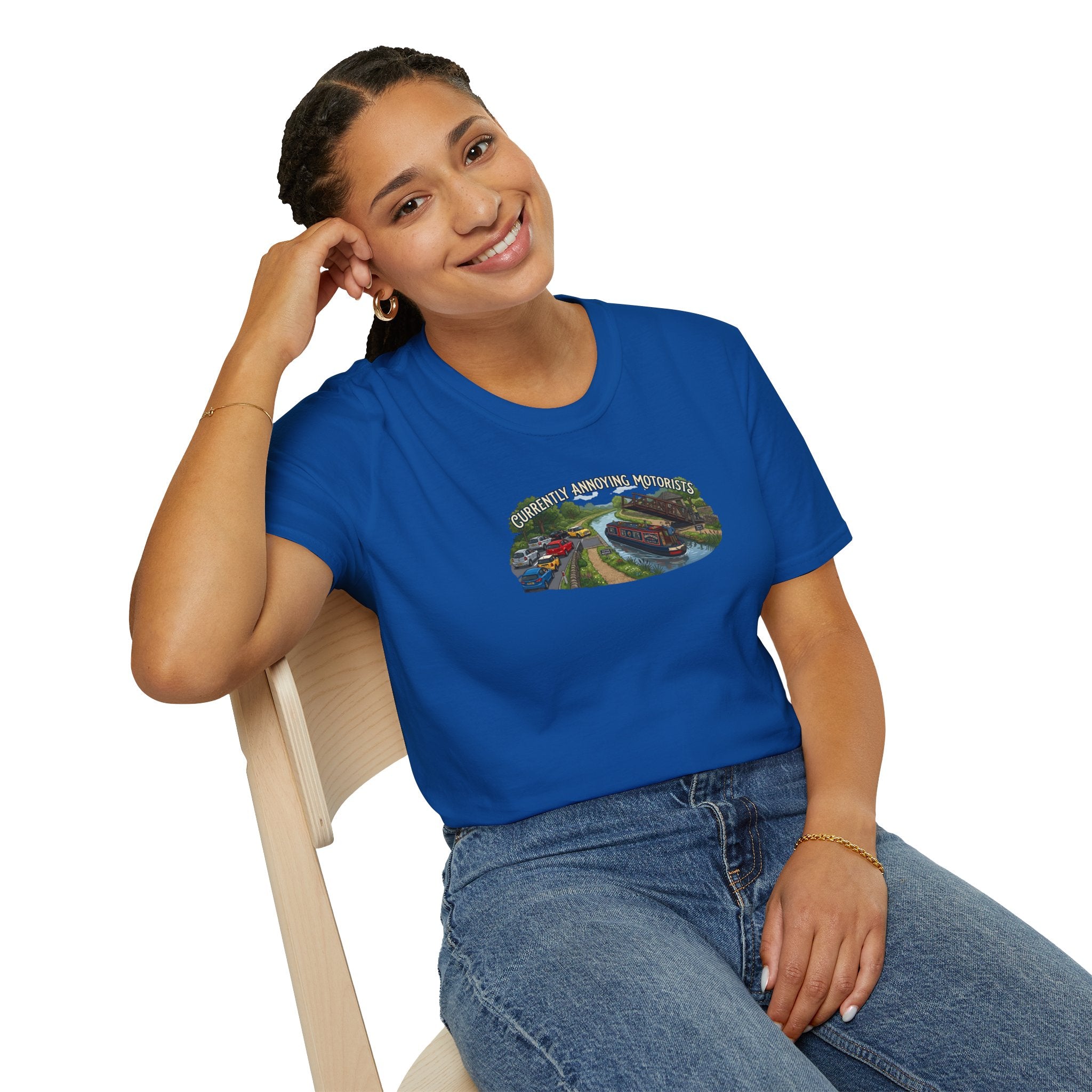 currently annoying motorists-canal swing bridge narrowboat humour t shirt