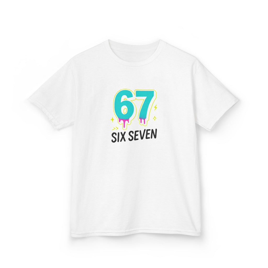Kids Tee, Six Seven Meme Numeric Joke, Children's Shirt, Funny Math Gift, School