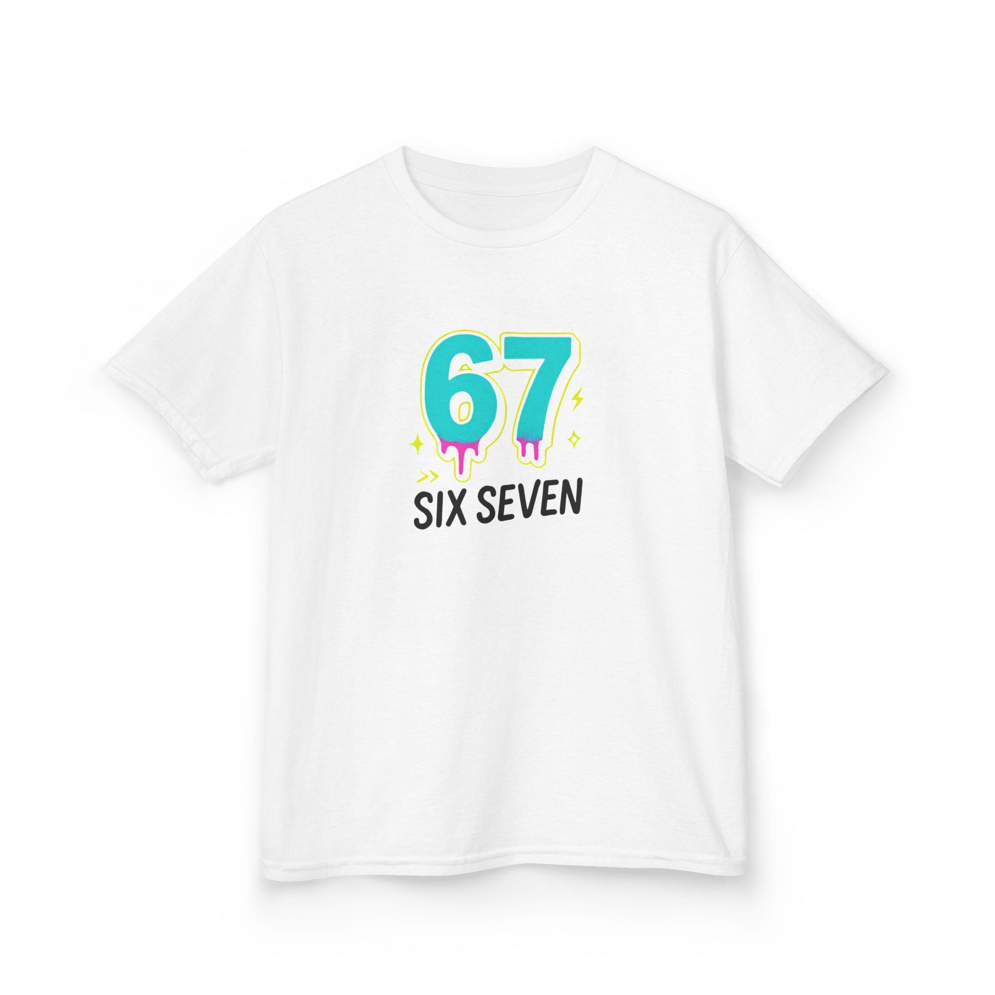Kids Tee, Six Seven Meme Numeric Joke, Children's Shirt, Funny Math Gift, School