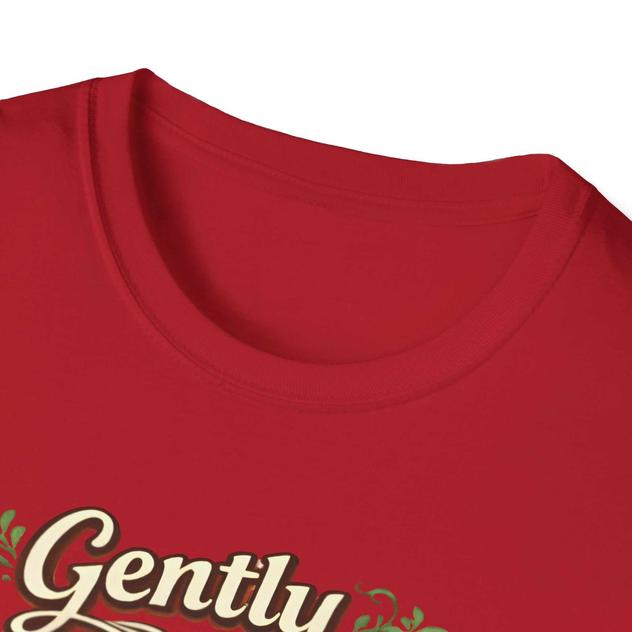 T-Shirt — "Gently Does It" Canal Boat Vintage Travel Tee Printify