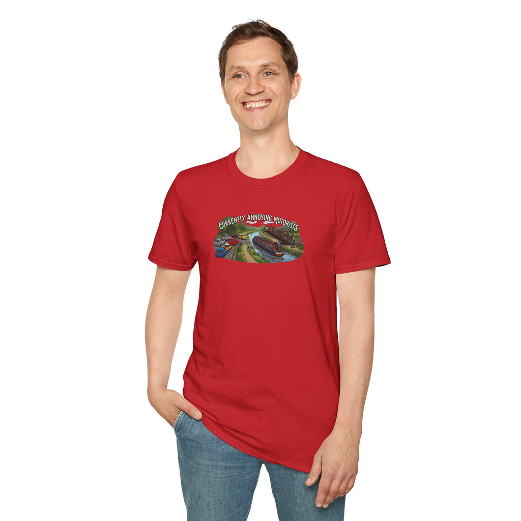 currently annoying motorists-canal swing bridge narrowboat humour t shirt