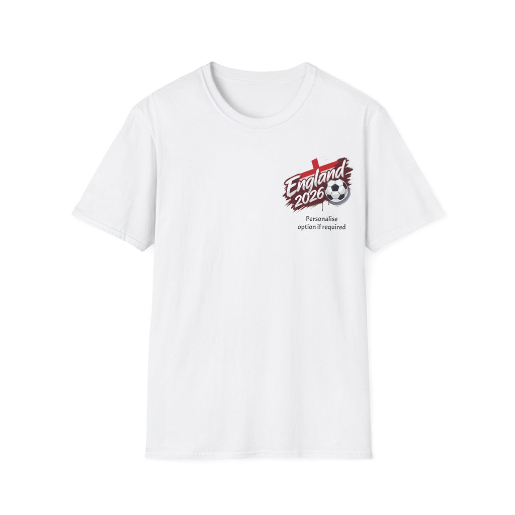 England 2026 Soccer T-Shirt — Football Fan Tee (customisable) Printify