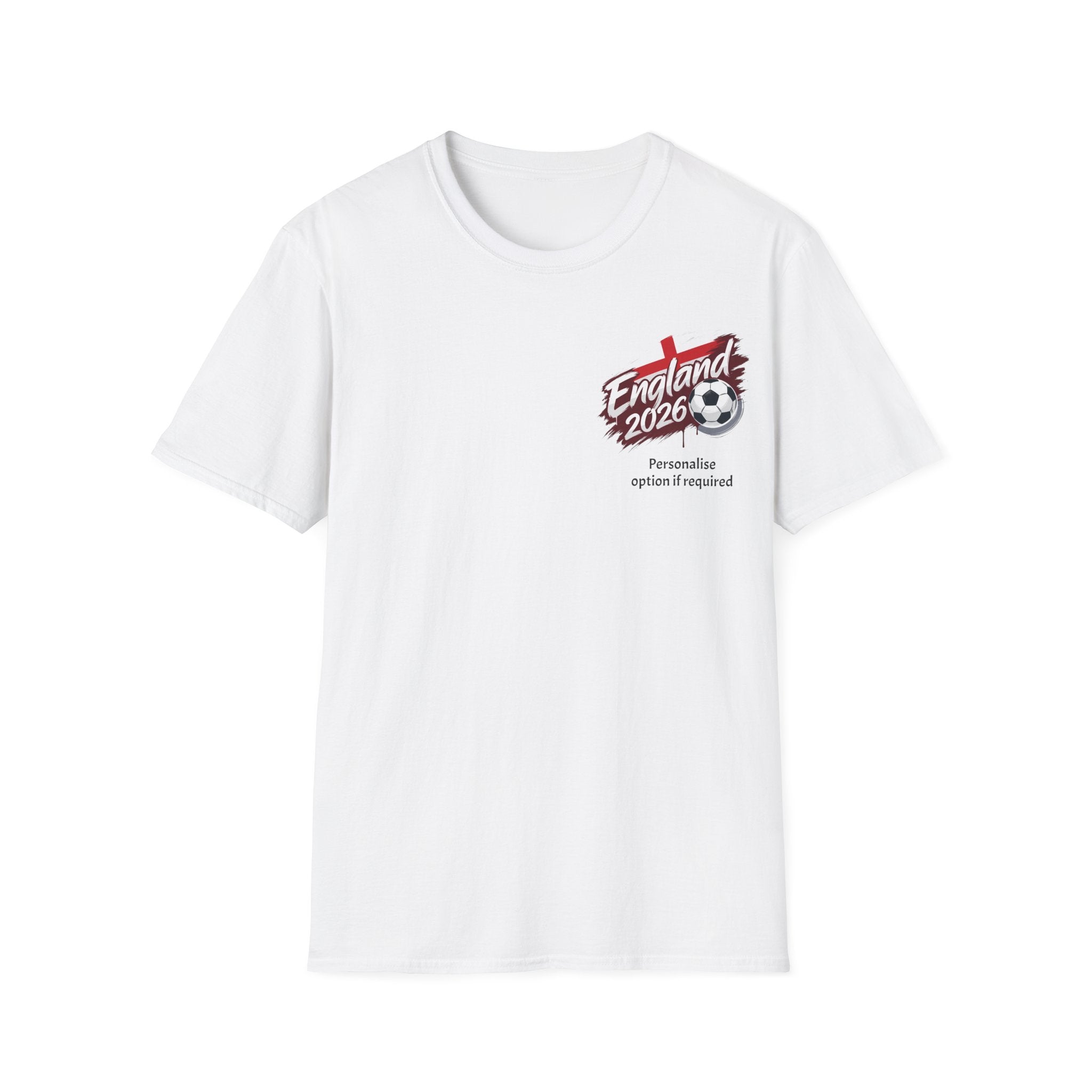 England 2026 Soccer T-Shirt — Football Fan Tee (customisable) Printify