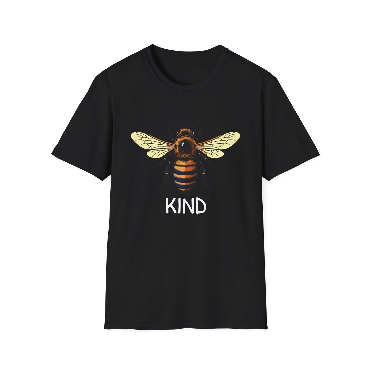 Bee Graphic T-Shirt — "Kind" Eco-Friendly Bee Tee for Nature Lovers Printify