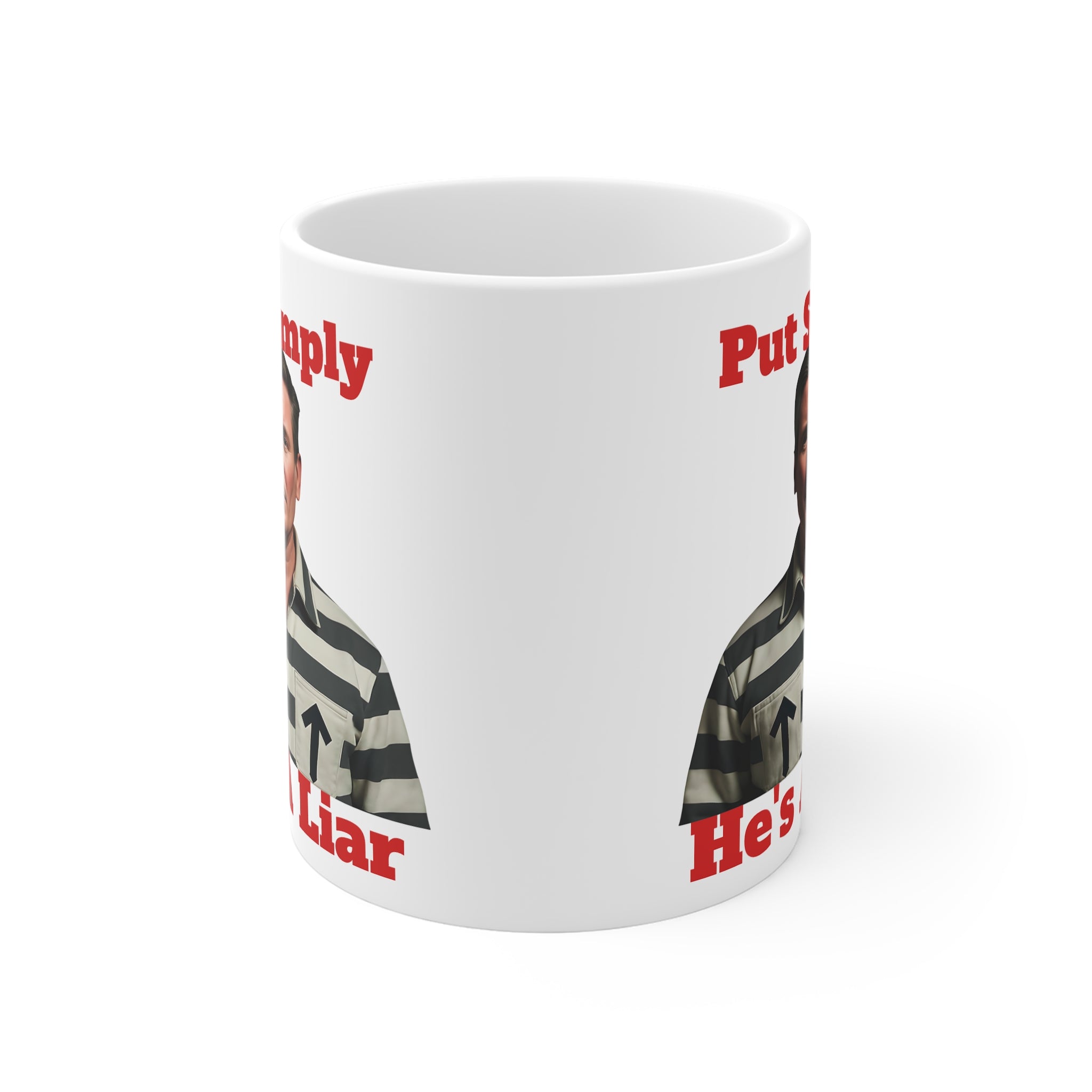 Kier Starmer — "Simply Put He's a Liar" Graphic 11oz  Coffee Mug Printify