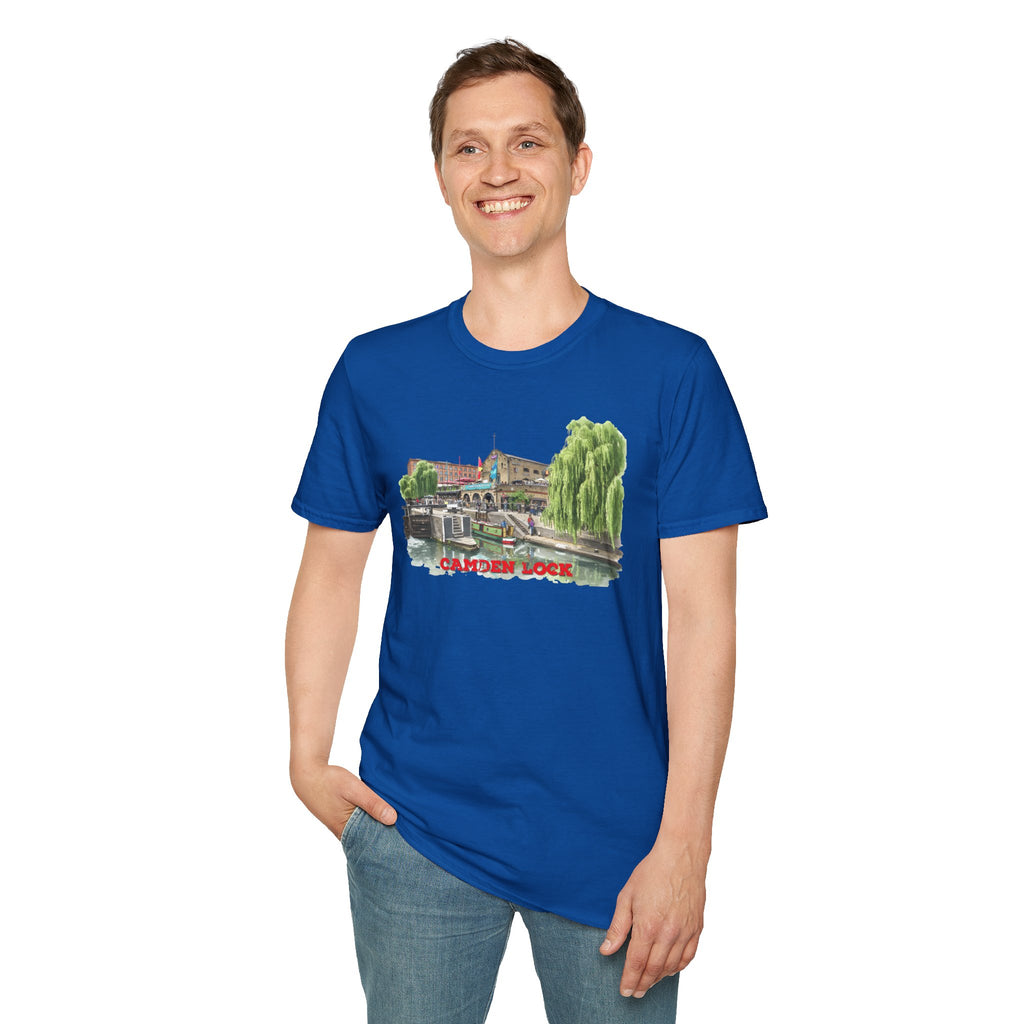 Camden  Lock  london T-Shirt —  Famous Regent Canal Side  Illustration Tee