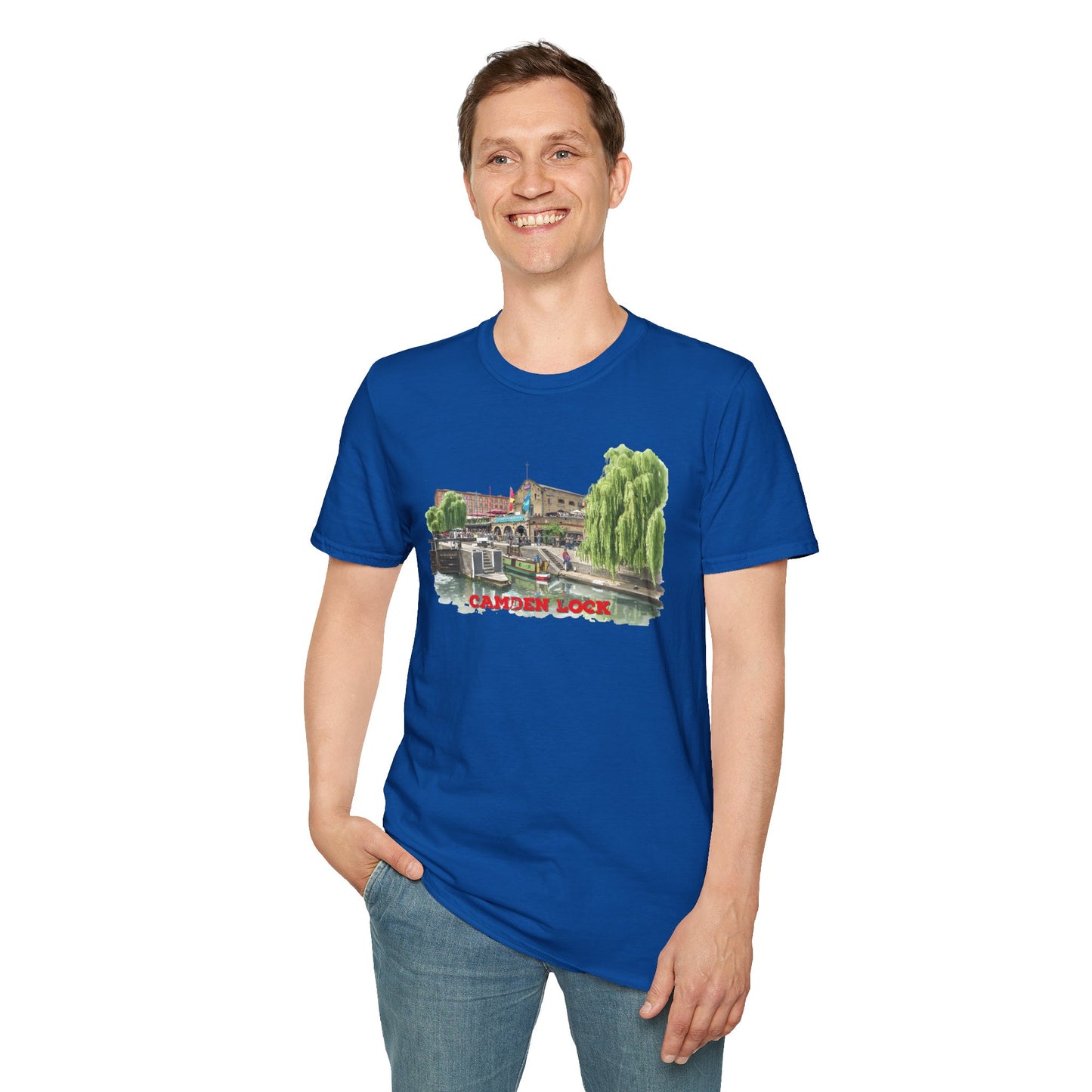 Camden  Lock  london T-Shirt —  Famous Regent Canal Side  Illustration Tee