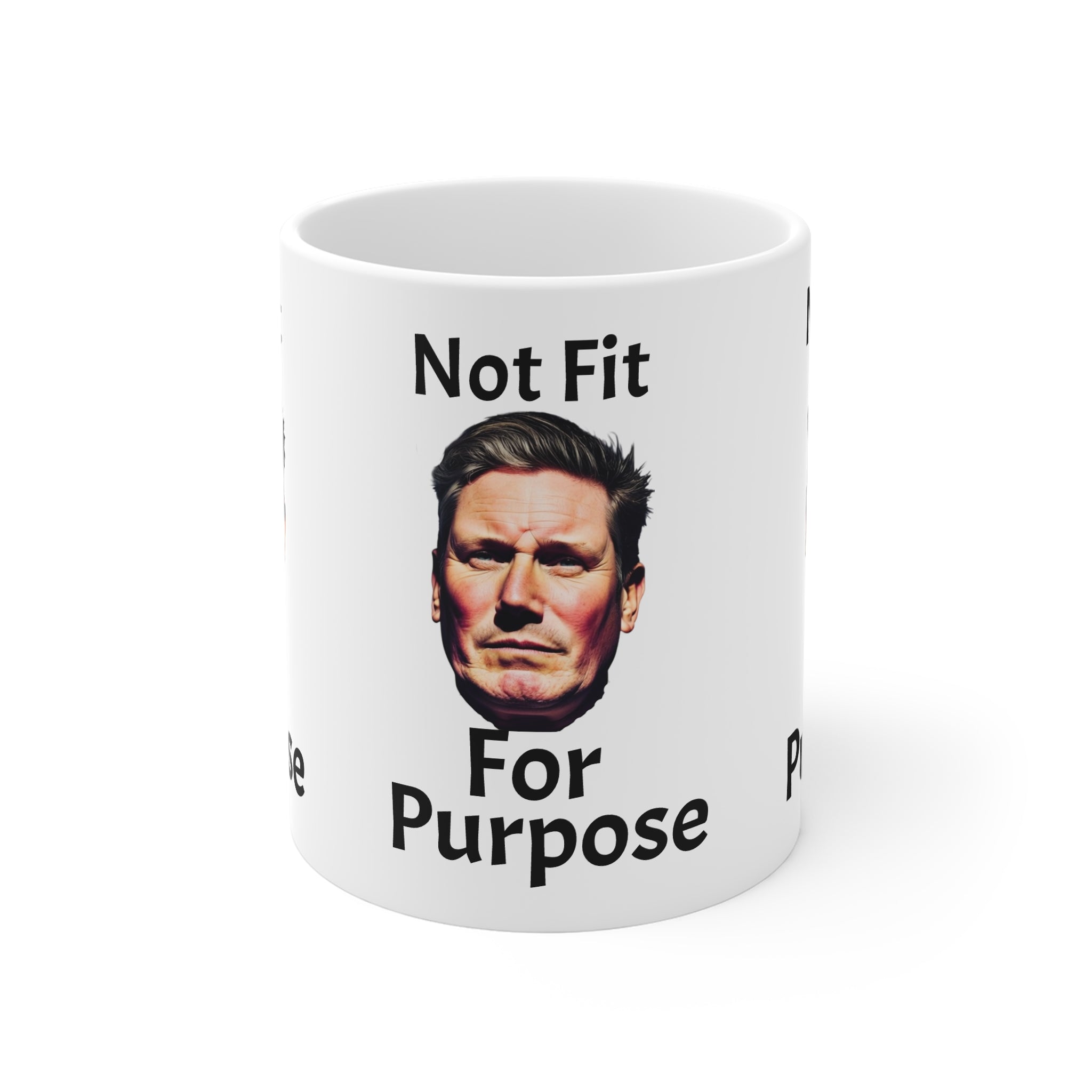 "Not Fit For Purpose" Kier Starmer Face Political Protest Coffee Mug 