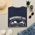 Narrowboat Life T-Shirt – 'No Rush • No Fuss' Canal Boat Tee Printify
