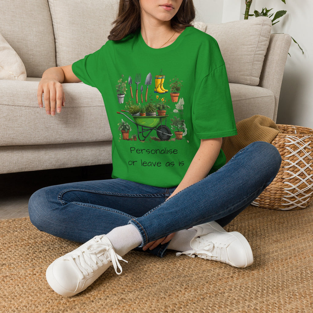 Gardening Tools Wheelbarrow T‑Shirt — Plant Lover Garden Tee Printify
