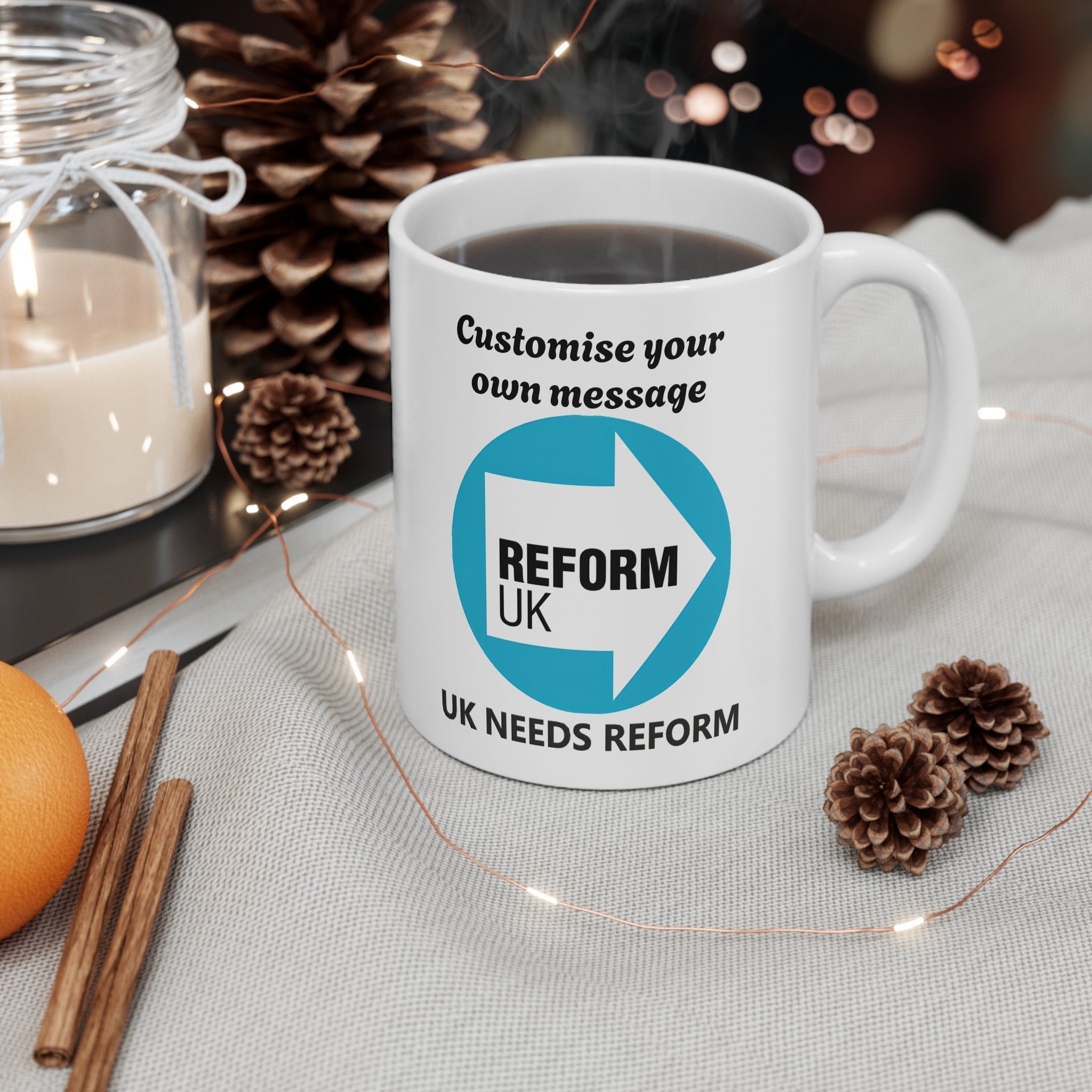 UK Needs Reform Mug 11oz – Custom Text Personalised Coffee Cup 
