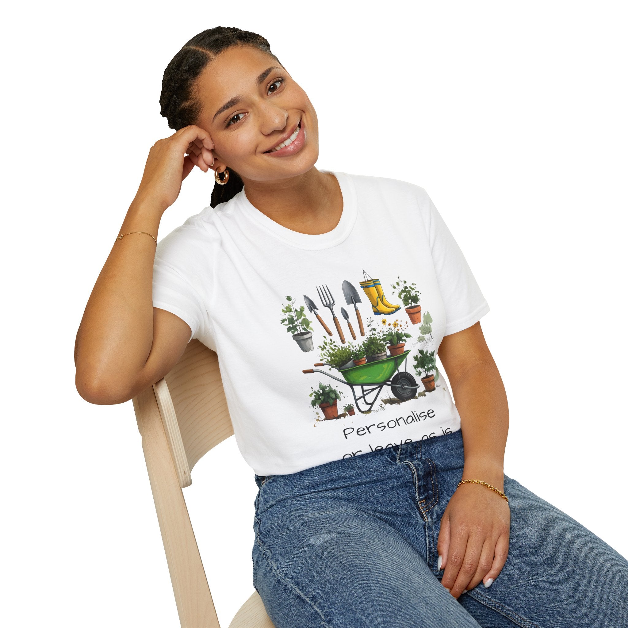 Gardening Tools Wheelbarrow T‑Shirt — Plant Lover Garden Tee Printify