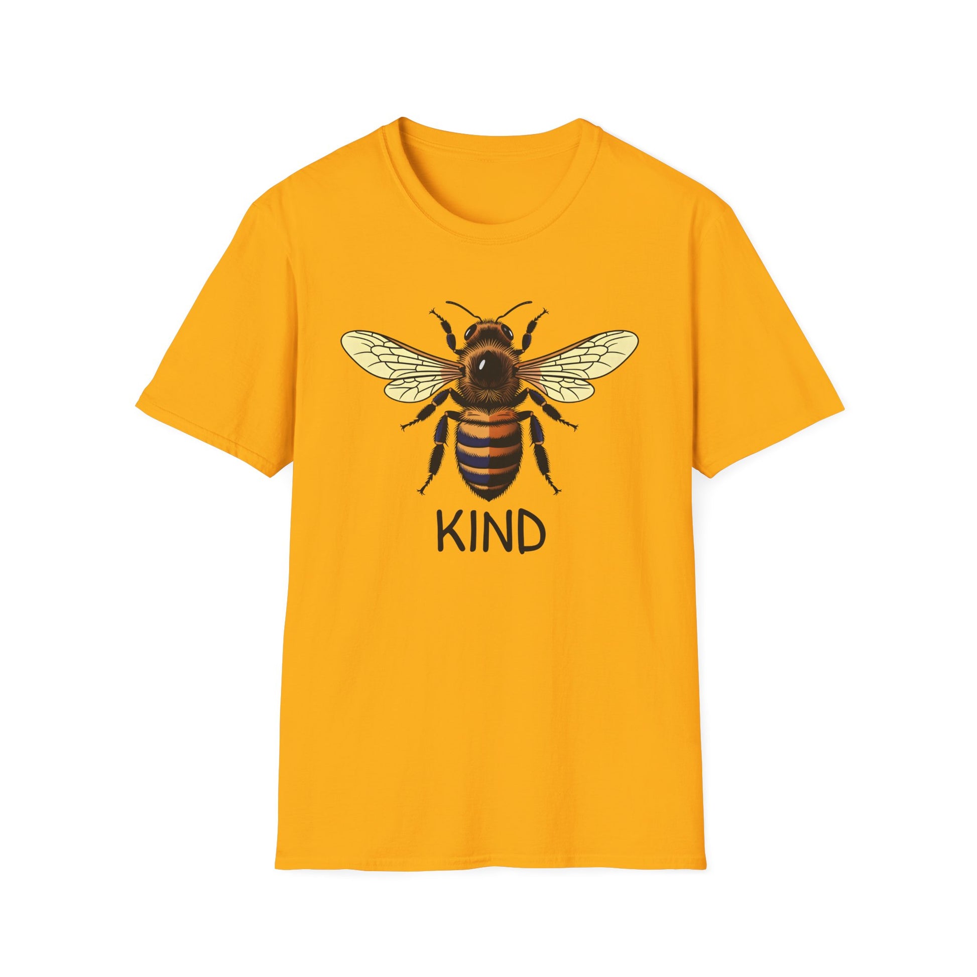 Bee Graphic T-Shirt — "Kind" Eco-Friendly Bee Tee for Nature Lovers Printify