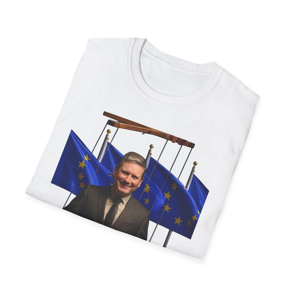 Starmer Dangerous Puppet T-Shirt | Keir Starmer EU Puppet Brexit Satire Tee Printify