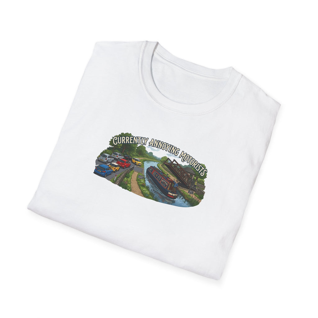 currently annoying motorists-canal swing bridge narrowboat humour t shirt