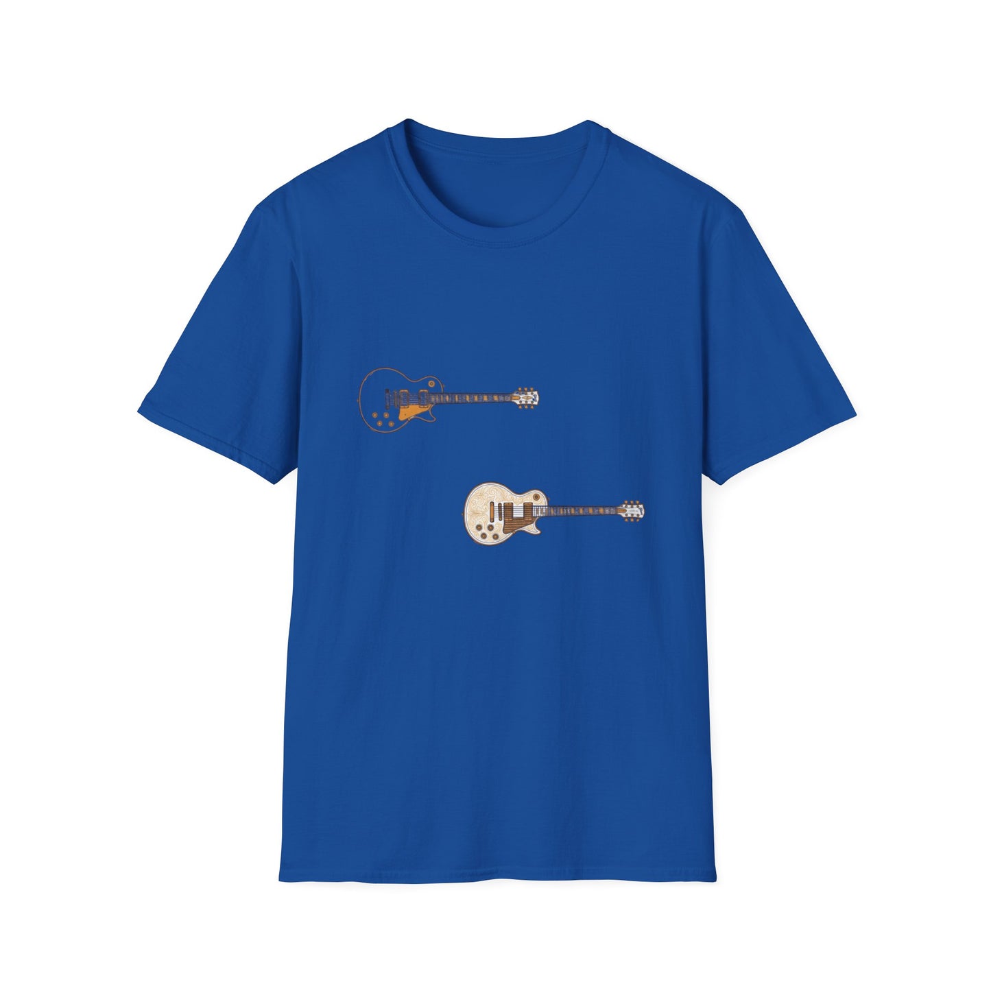 Electric Guitar Duo T-Shirt — Minimalist Music Tee for Guitarists & Music Lovers