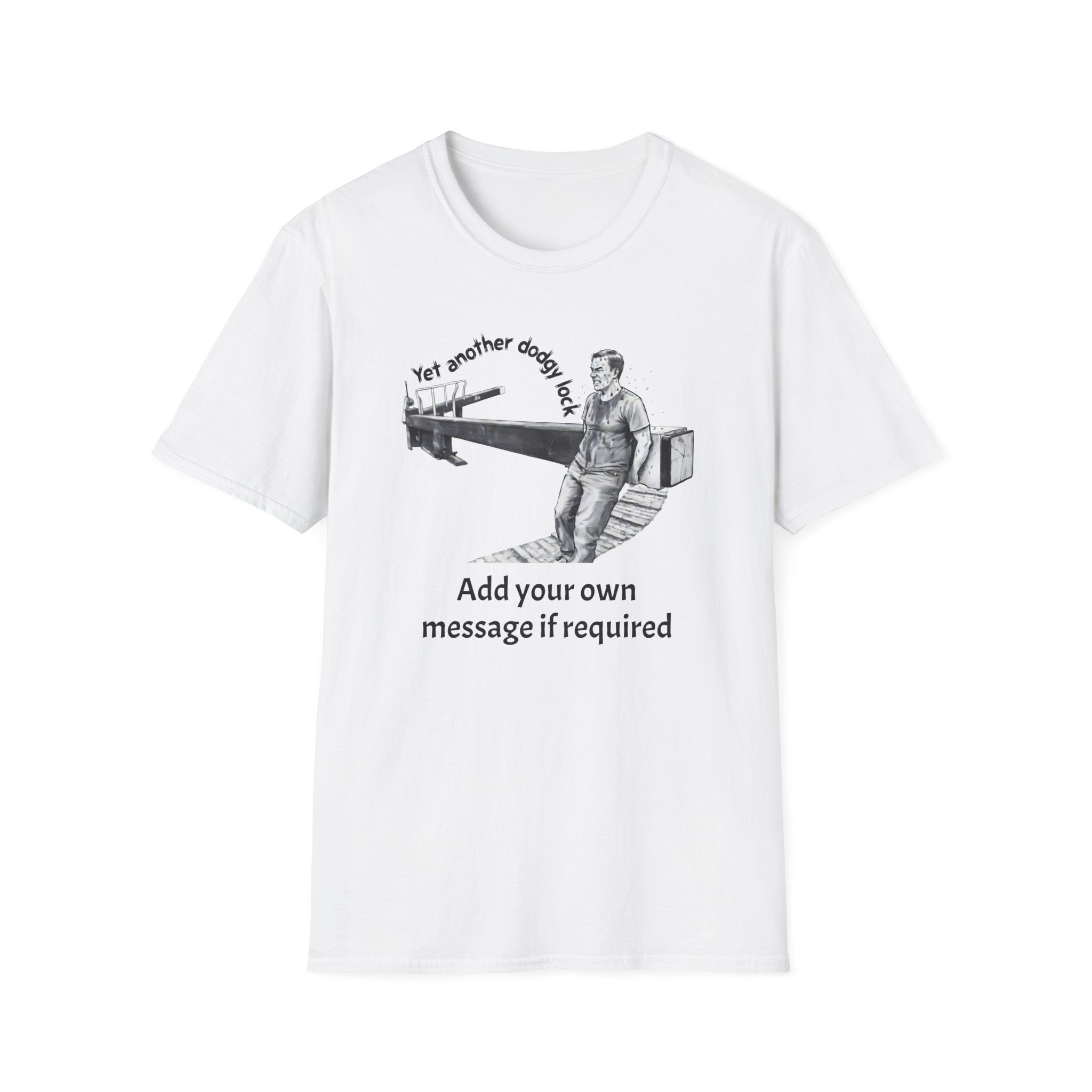 Yet Another Dodgy Lock | Funny Narrowboat Canal Lock Gate T-Shirt | Canal & Narrowboat Collection 