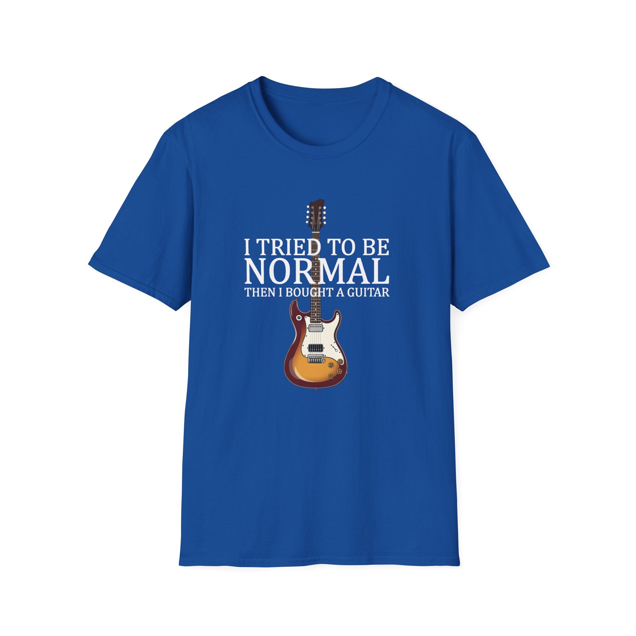 "I Tried To Be Normal..." Funny Guitar T-Shirt - Premium Cotton Tee