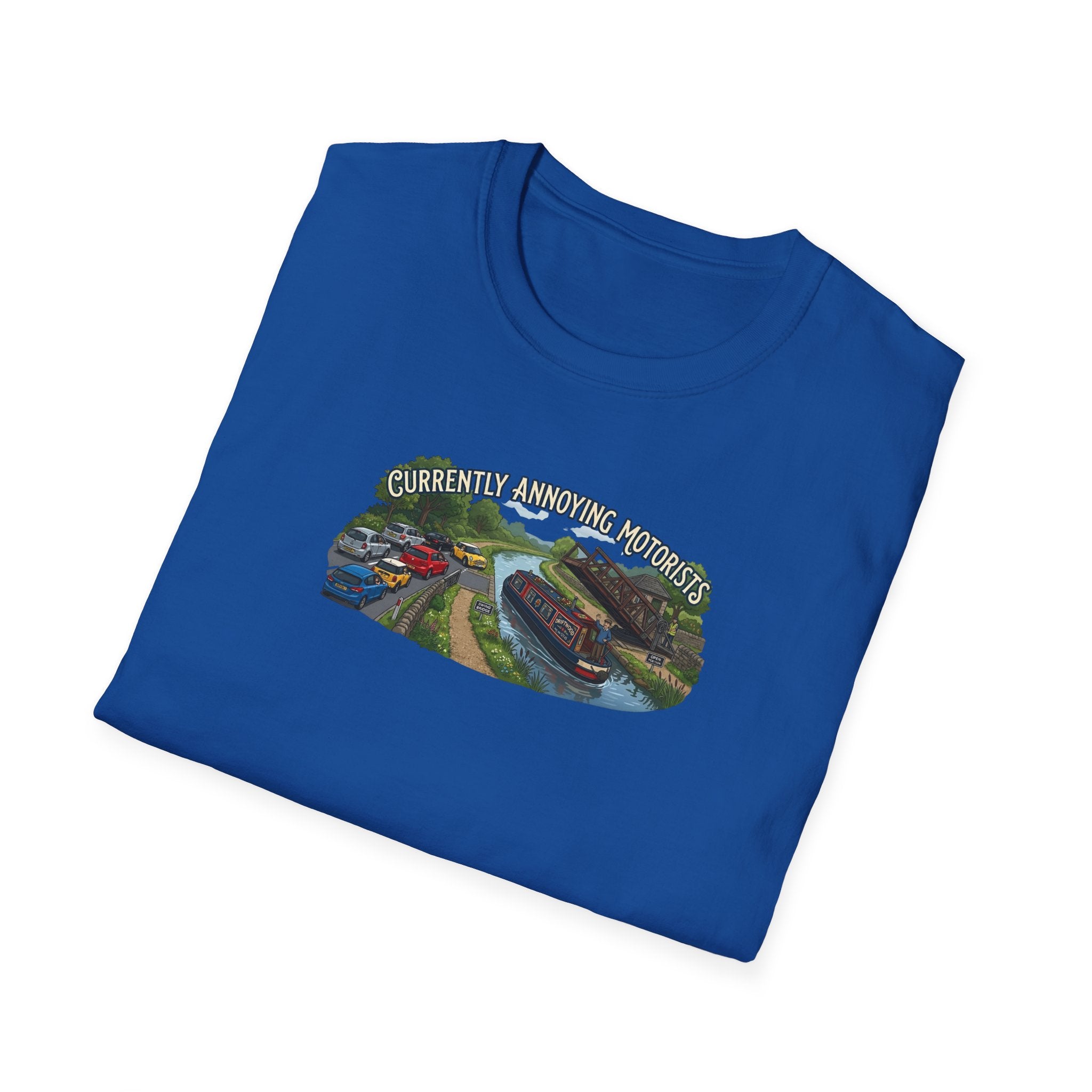 currently annoying motorists-canal swing bridge narrowboat humour t shirt