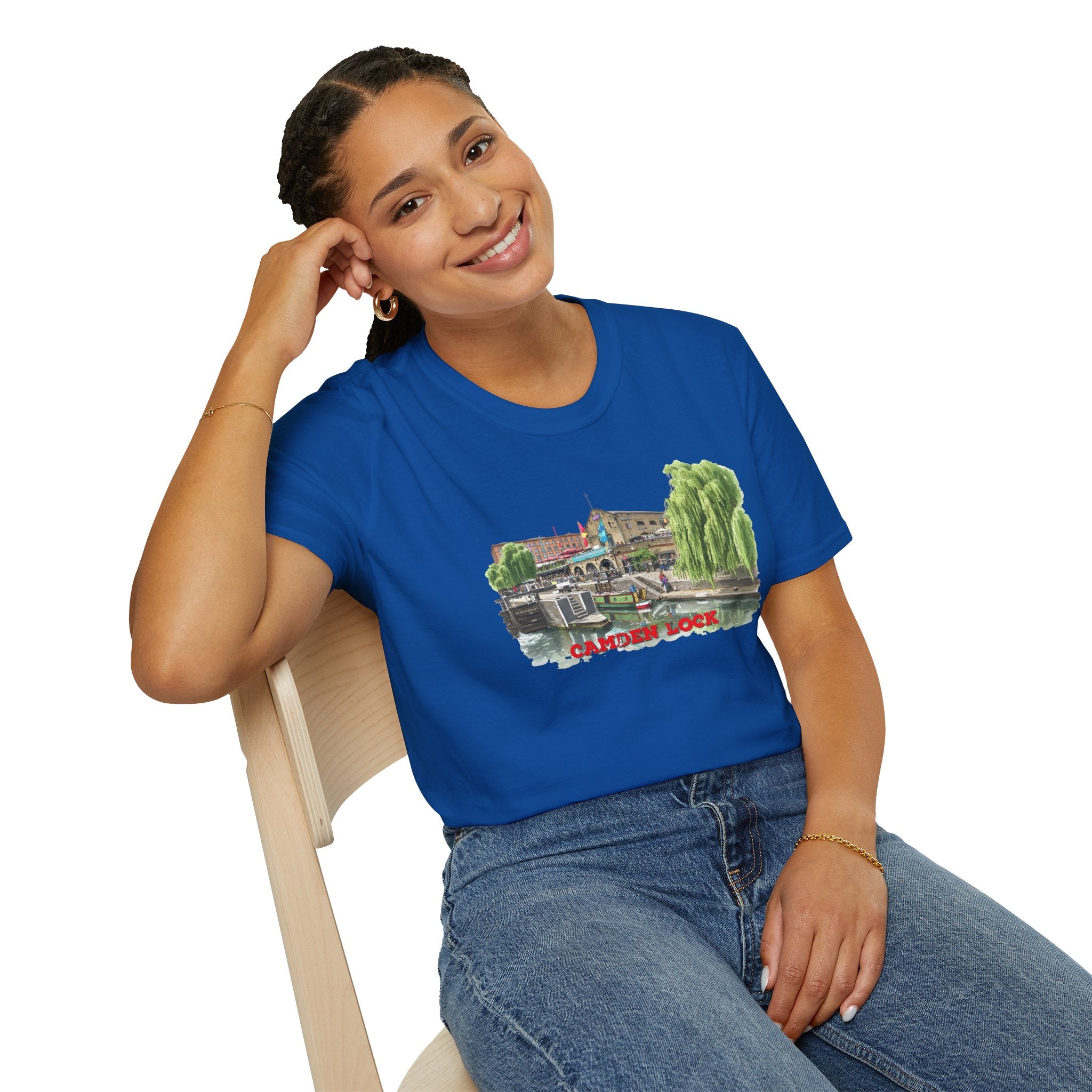 Camden  Lock  london T-Shirt —  Famous Regent Canal Side  Illustration Tee